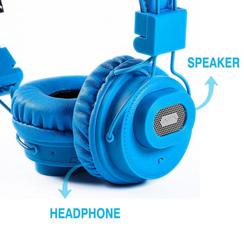 Наушники Bluetooth NIA-X5 синие * Наушники беспроводные Наушники Bluetooth NIA-X5 синие * Наушники беспроводные