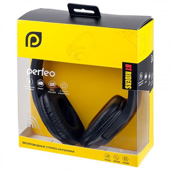 Гарнитура Bluetooth PERFEO RIDERS+микрофон черная * Гарнитура беспроводная