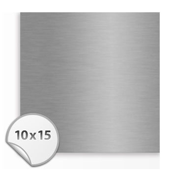 Пластинка Металл 100*150 сублим. pearlized silver SS204 steel