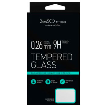 Защитное стекло XIAOMI Redmi Note 9S/9Pro черное Full Gl* Защит. стекло BoraSCO