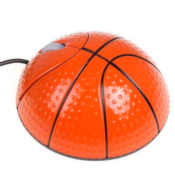 Мышь проводная сувенирная Баскетбольный мяч, 548082 * Мышь