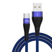 Micro USB 1м., черно-синий Forza * Дата-кабель USB TFN