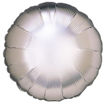 Шар воздушный фольгированный 18" Круг SILVER