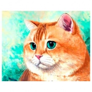 Картина по номерам 40x50 Милый рыжий кот (VA-1294) * Картина по номерам