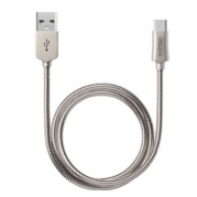 USB-Type-C 1,2м алюминий, стальной (72274) * Дата-кабель Deppa