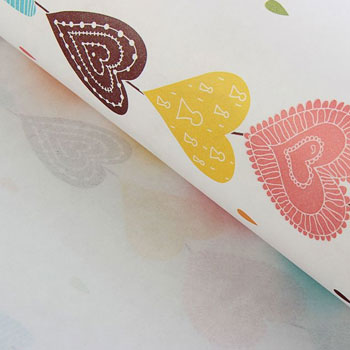 Лист упаковочный, 50х70см, "Пряди белые", крафт 1294974 * Лист упаковочный