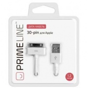 Apple 30-pin Prime Line 1,2м белый, 7200 * Дата-кабель