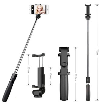 Monopod Ginzzu GF-509B черный * Селфи штатив Monopod Ginzzu GF-509B черный * Селфи штатив