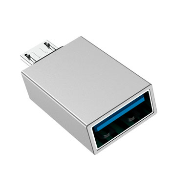 Переходник micro USB Borofone BV2 серебро * Переходник