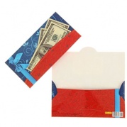 Конверт для денег "Универсальный" банкноты на синем фоне 1376547 * Конверт