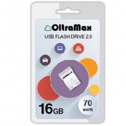 USB 16 Gb OltraMax 70 белая * Карта памяти