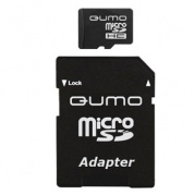 MICRO SDHC (Trans Flash) 8Gb Qumo (class 10)+адаптер * Карта памяти