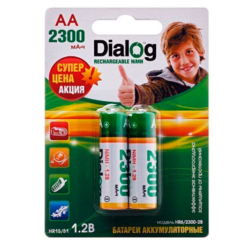 DIALOG AA 2300 mAh 92884 * Аккумулятор DIALOG AA 2300 mAh 92884 * Аккумулятор