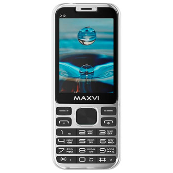 MAXVI X10 Metallic Silver * Радиотелефон GSM