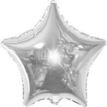 Шар воздушный фольгированный 18" Звезда SILVER