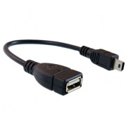 Кабель OTG, USB-mini USB, 15 см Partner 030631 * Кабель