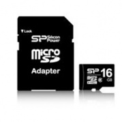 MICRO SDHC (Trans Flash) 16Gb Qumo (class 10)+адаптер * Карта памяти