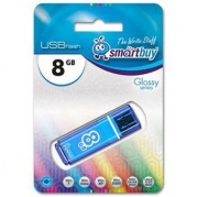 USB 8 Gb Smart Buy Glossy series Blue * Карта памяти