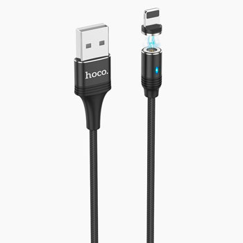 Apple 8-pin HOCO U76 Fresh magnetic черный * Дата-кабель 