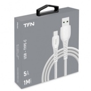 Type-C TFN Forza 1м. 5A, White * Дата-кабель