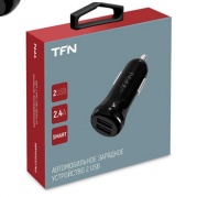 АЗУ USB 2 2400 mА+QC black б/кабеля * АЗУ TFN RAPID