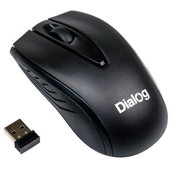 Мышь беспроводная DIALOG Comfort MROC-17U RF Black 116503 * Мышь