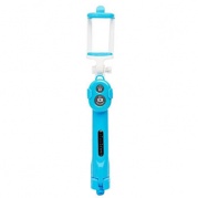 Monopod Zipaigan WXY-01 Sky blue bluetooth+пульт 89533 * Селфи штатив