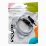 Аудио-удлинитель RockBox RC-MM2 AUX 1м. 3.5 папа/папа White 122570 * Аудио-удлин