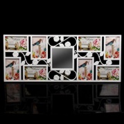 Рамка для 8-ми фото "Розы" белая 10х15, 65,5х31см, 1146169 * Фоторамка