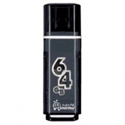 USB 64 Gb Smart Buy Glossy series Black * Карта памяти