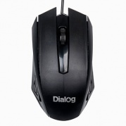 Мышь проводная DIALOG Comfort MOC-19U Black 116495 * Мышь