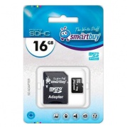 MICRO SDHC (Trans Flash) 16Gb Smart Buy (class 10) * Карта памяти