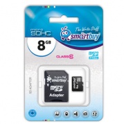MICRO SDHC (Trans Flash) 8Gb Smart Buy (class 10) * Карта памяти