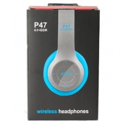 Наушники Bluetooth P47 синие * Наушники беспроводные