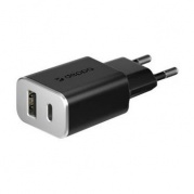 USB QC 3.0 USB-C+USB A Power Delivery (11393) черный * СЗУ Deppa