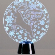 Подставка световая "Олень" 13,5х11см 1 LED, 2446489 * Подставка