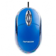 Мышь проводная Гарнизон GM-100B синяя * Мышь