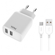 USB 2 2400 mA Rapid White * СЗУ TFN