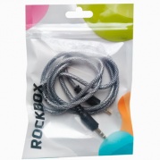 Аудио-удлинитель RockBox RC-MM2 AUX 1м. 3.5 папа/папа Black 122559 * Аудио-удлин