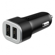 USB 2 порта 2400 mА черное (11282) * АЗУ Deppa