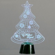 Подставка световая "Елочка с шариками" 14х9,5см, 1 LED, 2446493 * Подставка