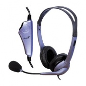 Наушники Genius HS-04S голубые * Наушники