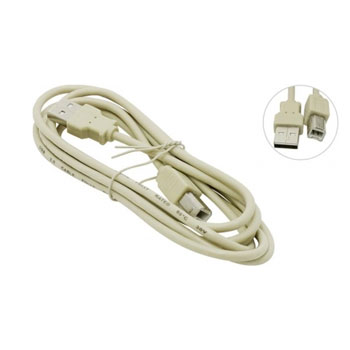 Кабель USB2.0-AM/BM 5м. BITES серый * Кабель