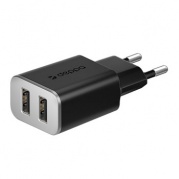 USB 2 2400 mA черное (11380) * СЗУ Deppa
