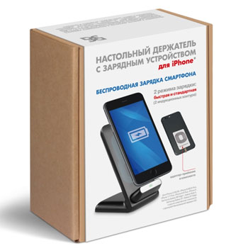 Держатель авто DF с зарядным устройством Qi-03 * Держатель DF